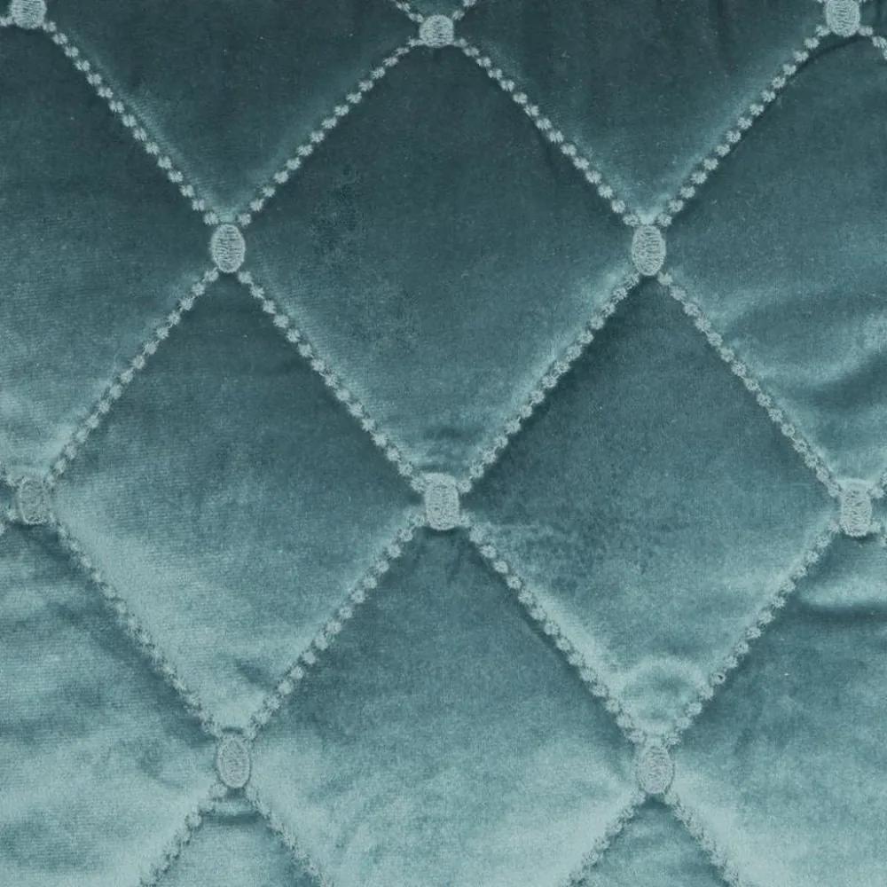 Cuvertură de pat luxoasă din catifea cu cusături decorative Lăţime: 220 cm | Lungime: 240 cm