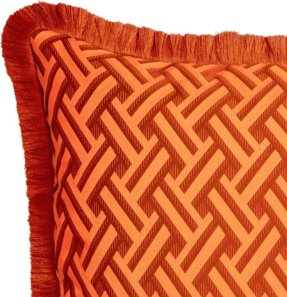 Perna decorativa design LUX Doris L orange, 60x60cm