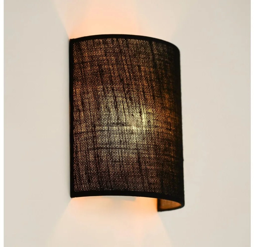 Brilagi - Lampă de perete SEMI 1xE27/15W/230V, Ø 20 cm, negru