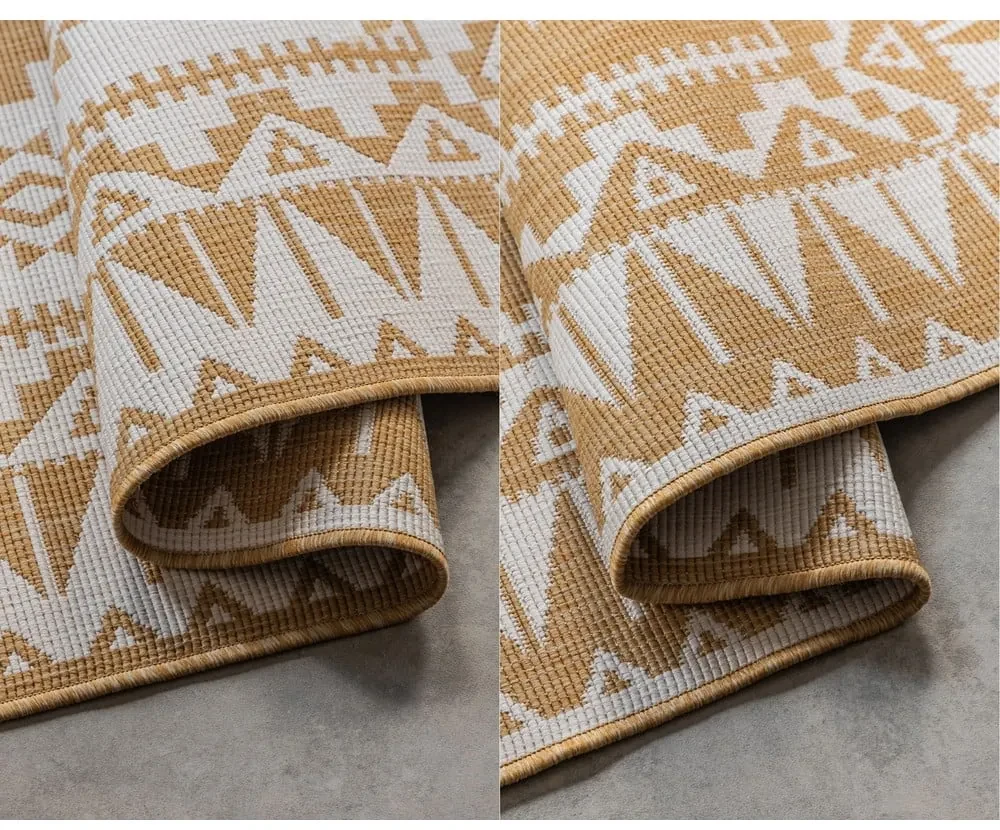 Covor de exterior galben ocru/crem 160x230 cm Gemini – Elle Decoration