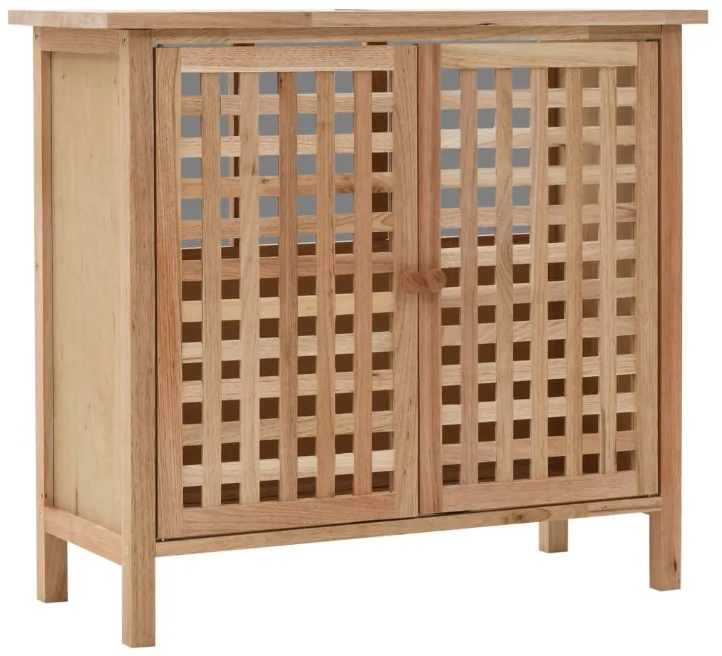 vidaXL Dulap de chiuvetă, lemn masiv de nuc, 66 x 29 x 61 cm