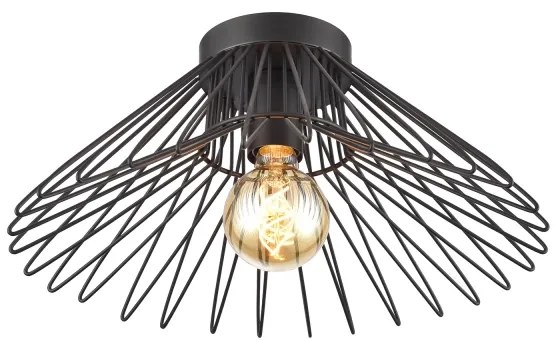 Plafonieră ONLI DUCCIO 1xE27/22W/230V d. 60 cm negru