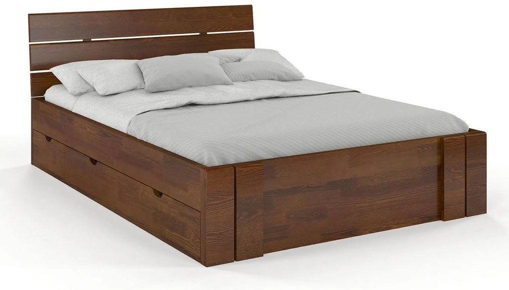 Pat matrimonial 160 cm Tosen High Drawers (pin). 800208