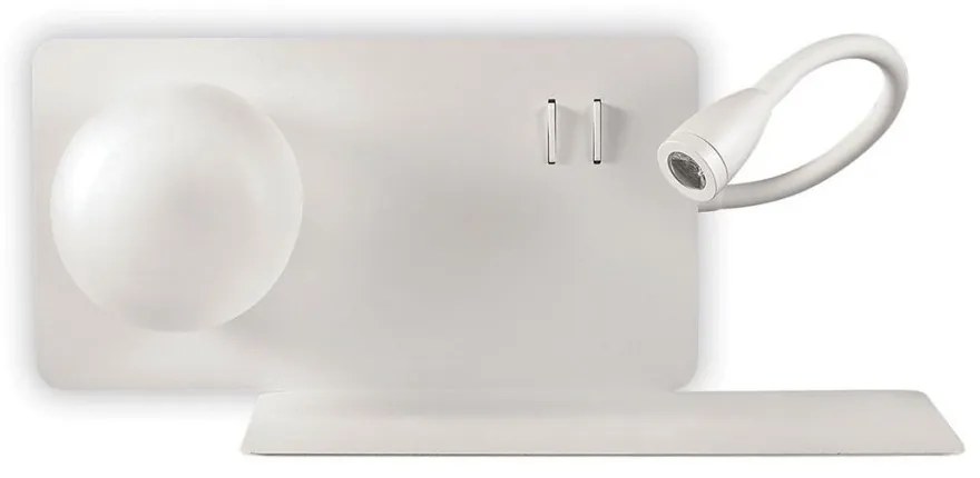 Aplica LED moderna cu reader LED cu port USB BOOK-2 AP2 174822