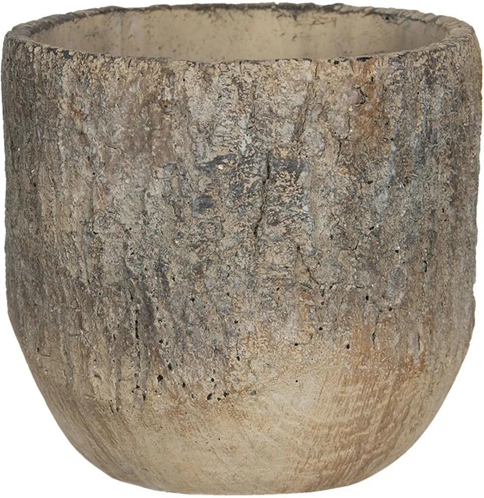 Ghiveci din ceramica maro Ø 16 cm x 16 cm