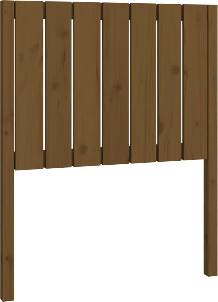 vidaXL Tăblie de pat, maro miere, 80,5x4x100 cm, lemn masiv de pin