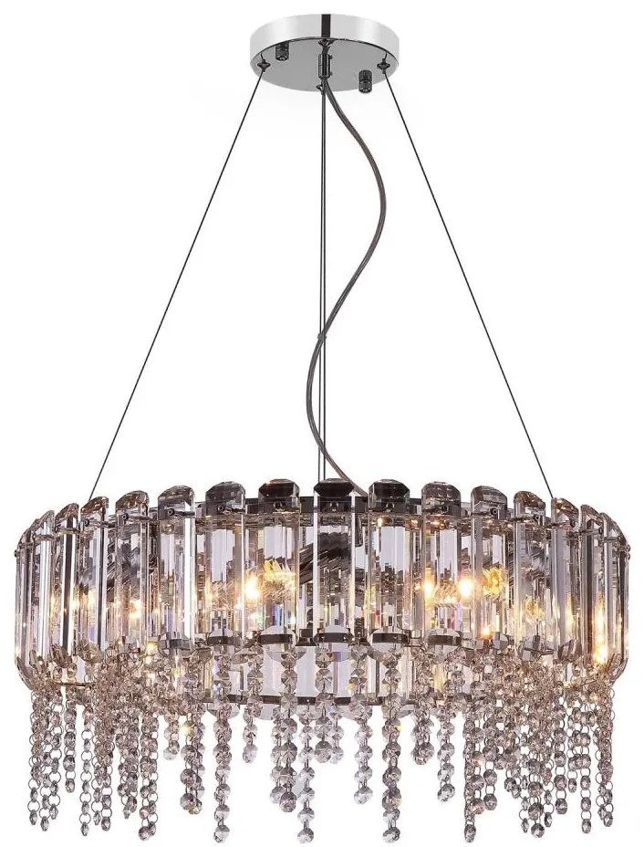 Lustră pe cablu Maytoni MOD097PL-08CH HAIL 8xE14/40W/230V d. 60,5 cm crom