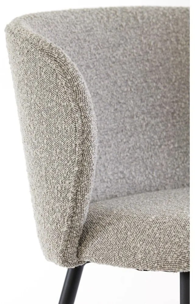 Scaun de sufragerie gri tapițat Elyna – Light &amp; Living