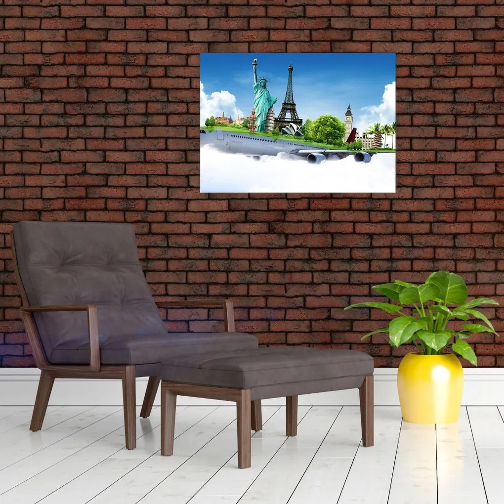 Tablou - Călătorie în jurul lumii (70x50 cm)