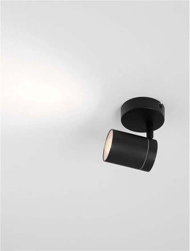 Plafoniera/Spot directionabil IP44 ALMA 1L negru