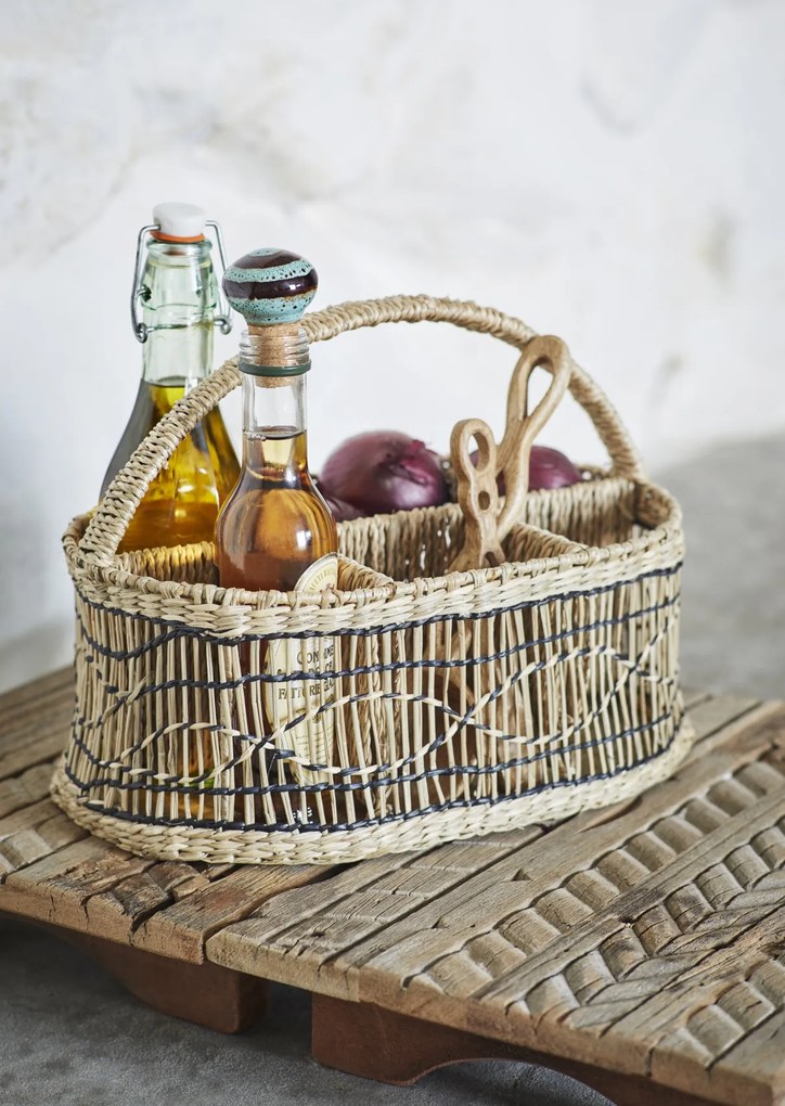 Tavă din lemn reciclat, 40×26×7 cm, „Tata Tray"