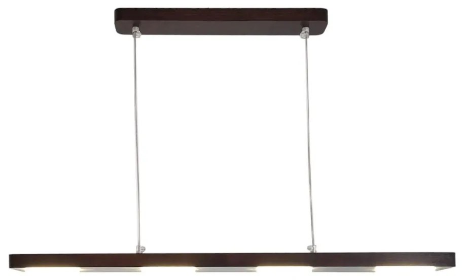 Lustra LED rustica fabricata manual din lemn OKIO 4L