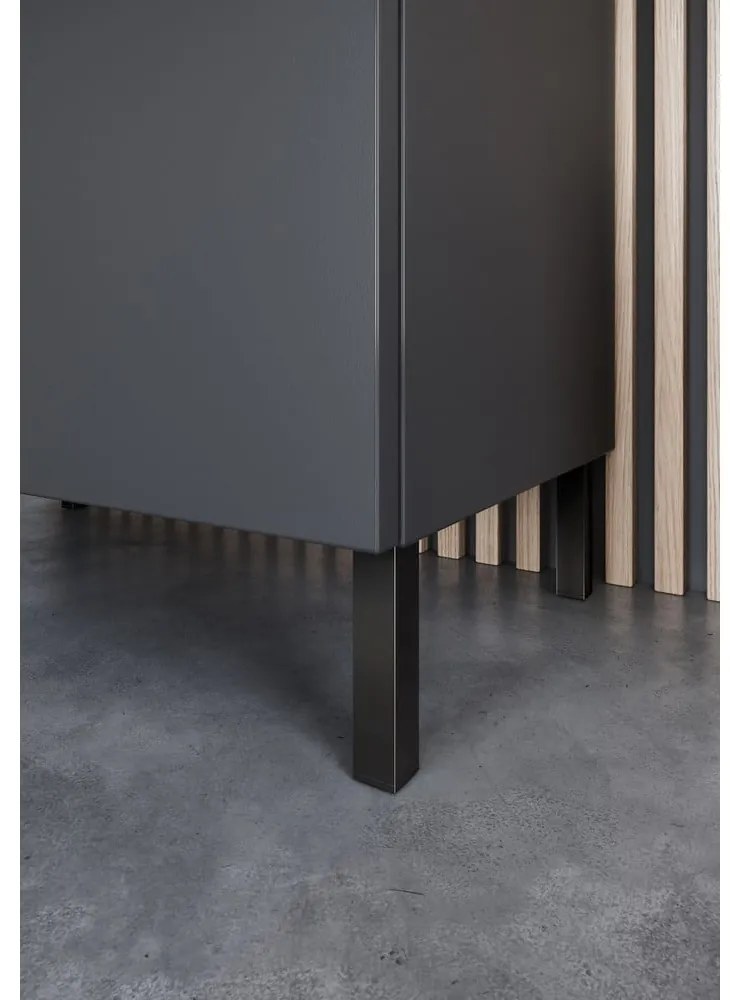 Dulap de baie gri antracit înalt, îngust 30x120 cm Arcena – Germania