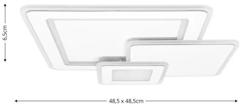 Plafonieră LED dimabilă Brilagi MODERN LED/93W/230V 2700-6500K + telecomandă