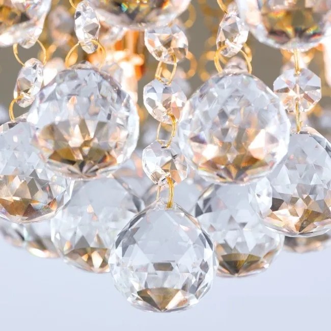 Plafoniera eleganta cristal K9 diam. 38cm Gloria DLU 2378/4/38 gold OR