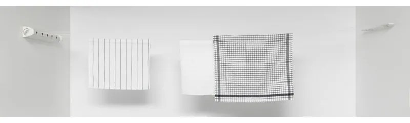 Uscator de rufe rabatabil Brabantia Pull-out 90300175, 22 m, Montare pe perete, Blocare automata, Rezistent la coroziune, Alb