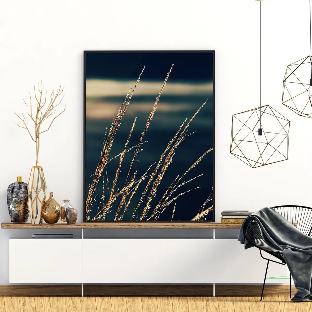 Poster - Detaliu de ierburi de apă (A4)