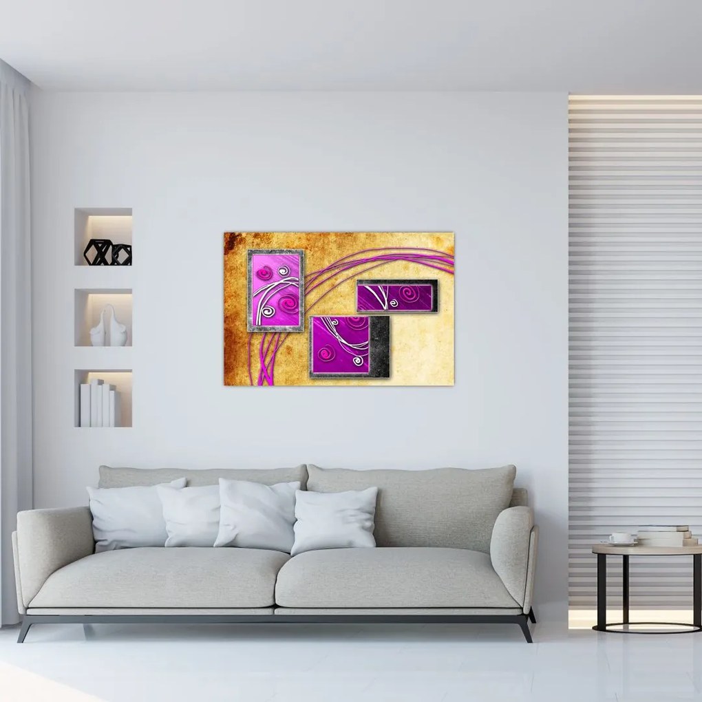 Tablou abstracție (90x60 cm)