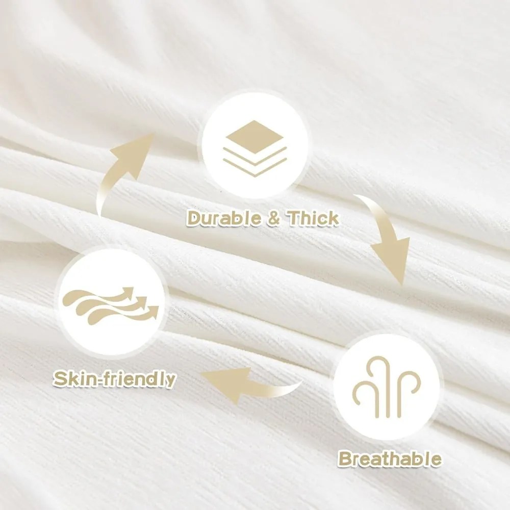 Husă albă pentru canapea cu 4 locuri Talo – Filumi