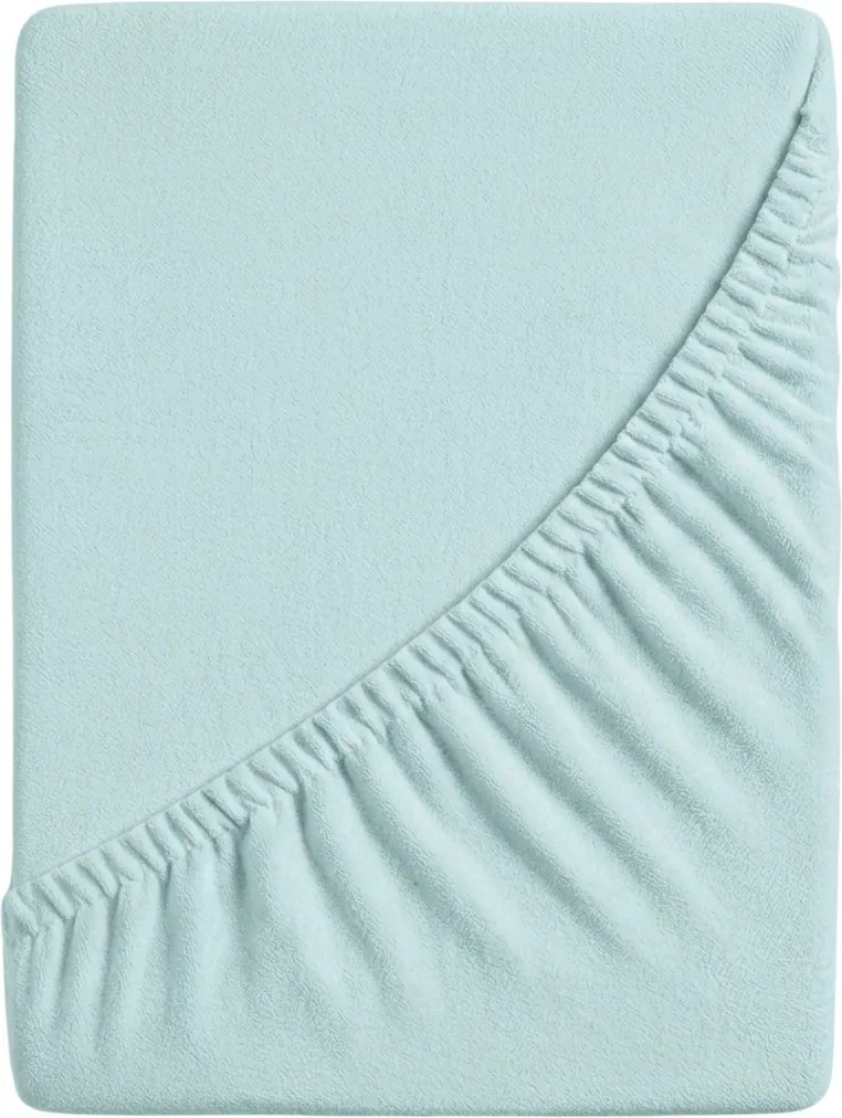 Cearsaf Frotir cu elastic 90x200 cm turcoaz