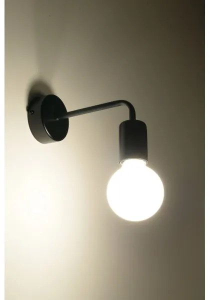 Aplică perete DUOMO 1xE27/60W/230V negru