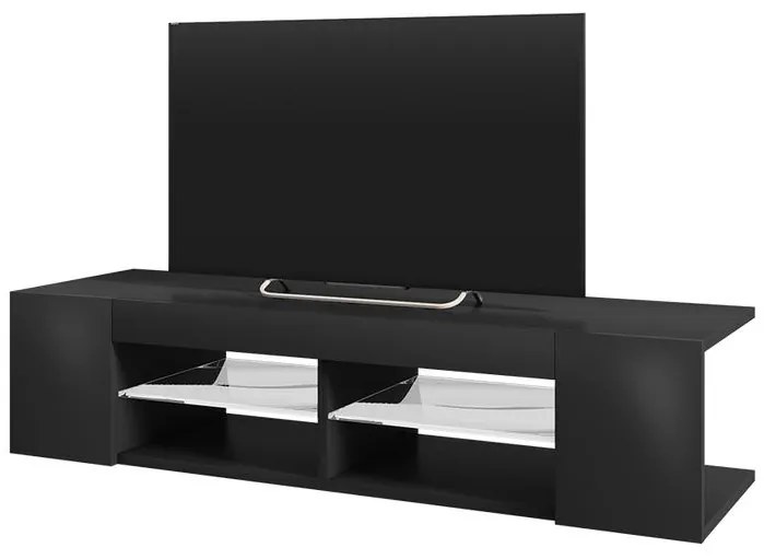 Masă TV Monty 137 (cu iluminat) (negru). 1098627