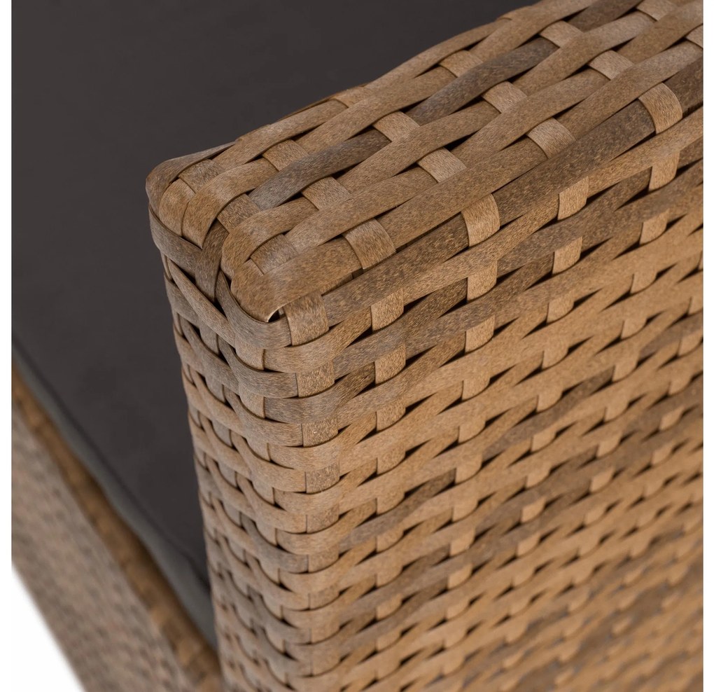Set mobilier de grădină Senala (gri maro + maro deschis) (pentru 8 persoane). 1116496