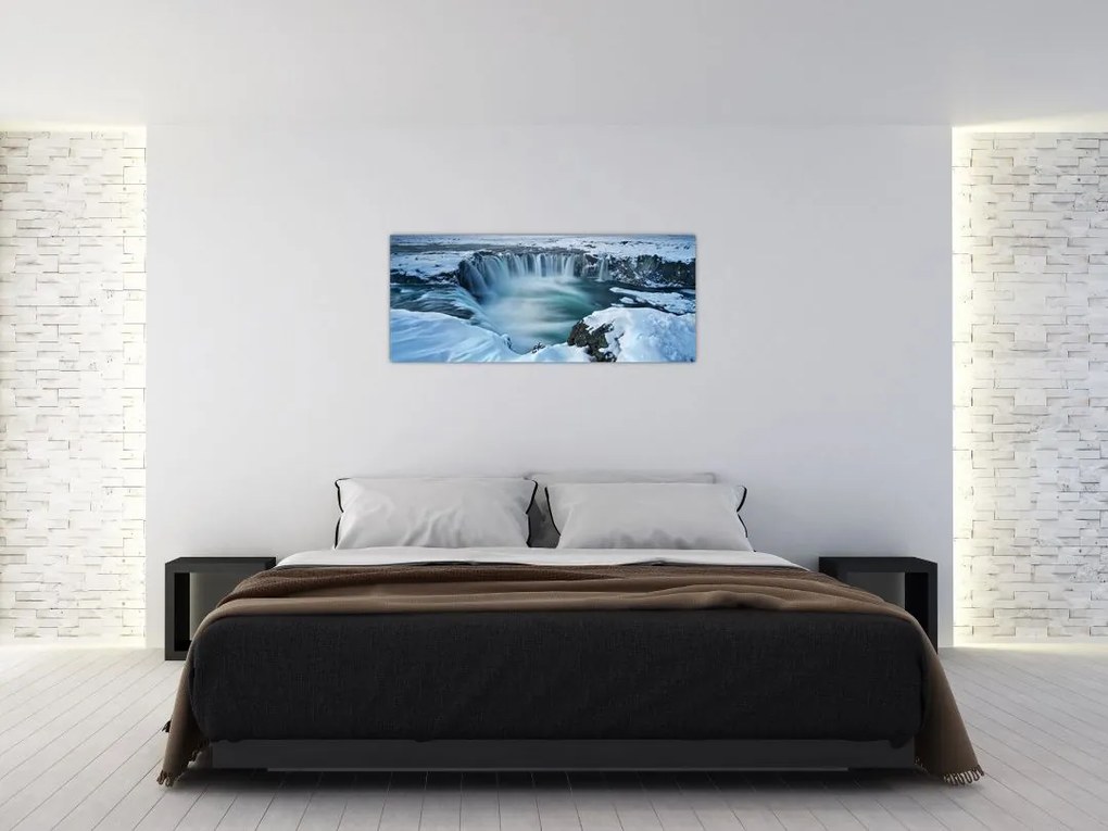 Tablou - Cascadele zeilor, Islanda (120x50 cm)