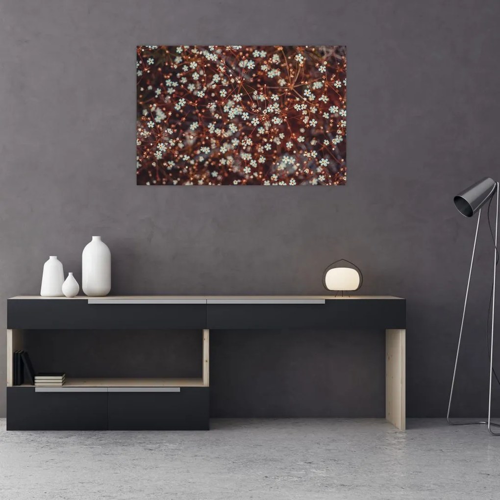 Tablou cu floare de nu mă uita (90x60 cm)