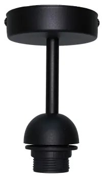 Lustră aplicată COPPER Duolla SHINY 1xE27/15W/230V d. 60 cm negru/cupru