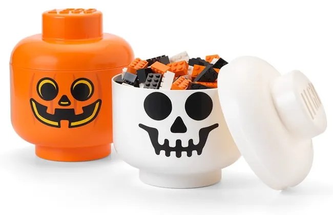 Cutie depozitare LEGO® Pumpkin Head L, portocaliu