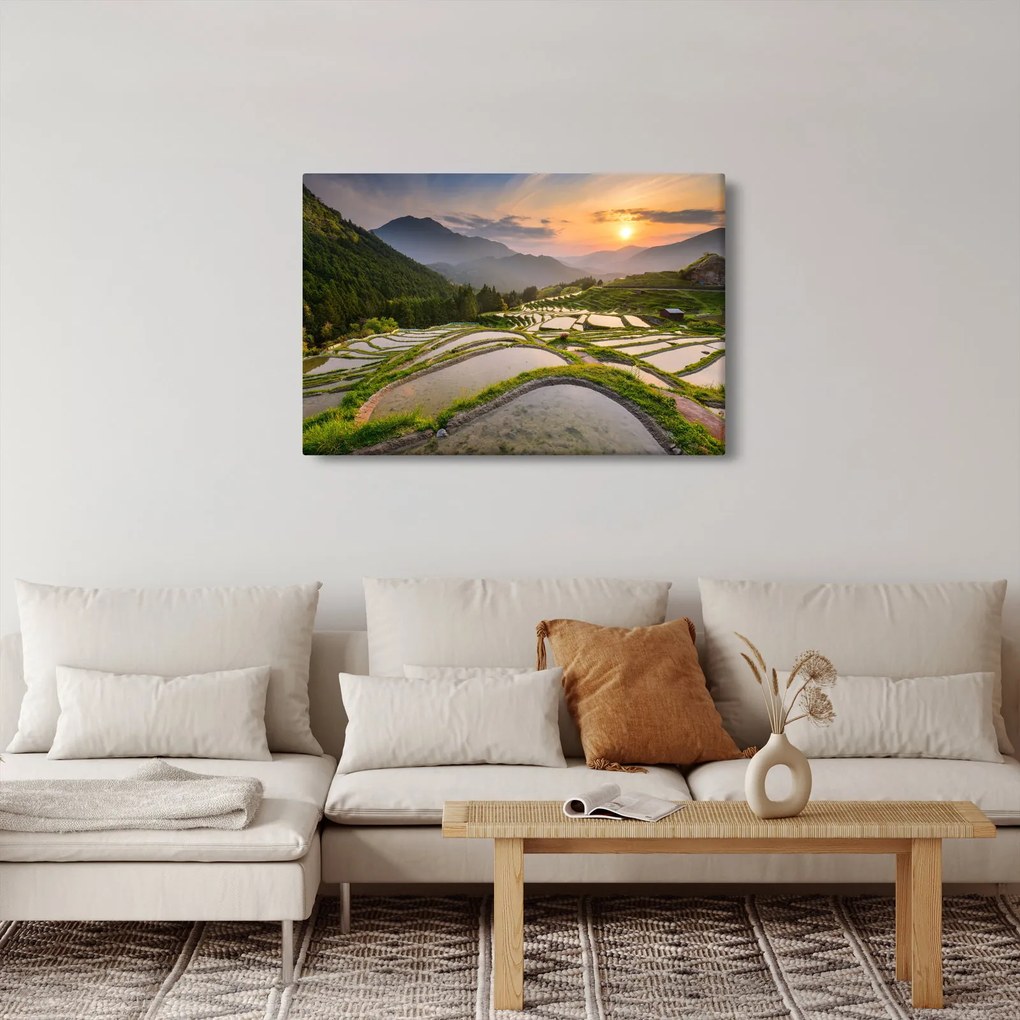 Tablou - Terase de orez (90x60 cm)