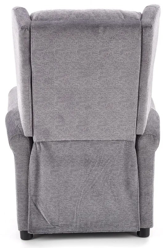 Fotoliu recliner cu functie de masaj Agustin M stofa gri