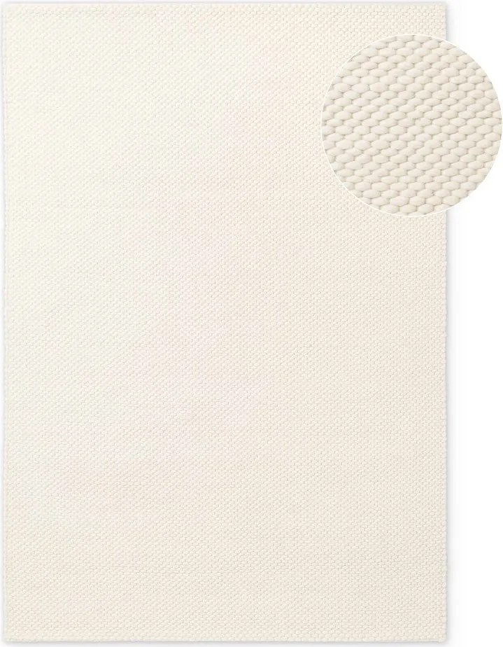 Covor crem țesut manual din lână 160x230 cm Lyon Beans – Elle Decoration