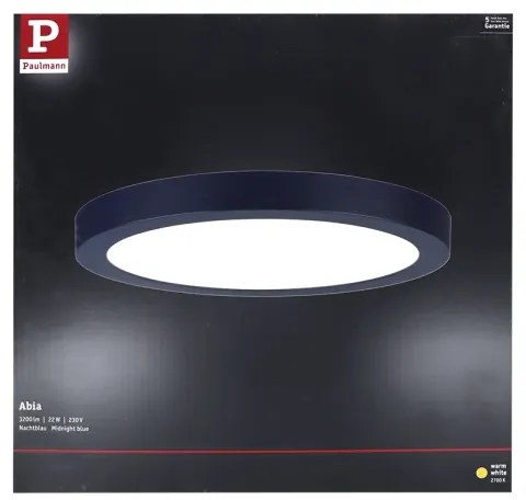 Plafonieră LED/22W ABIA 230V albastru închis Paulmann 70986