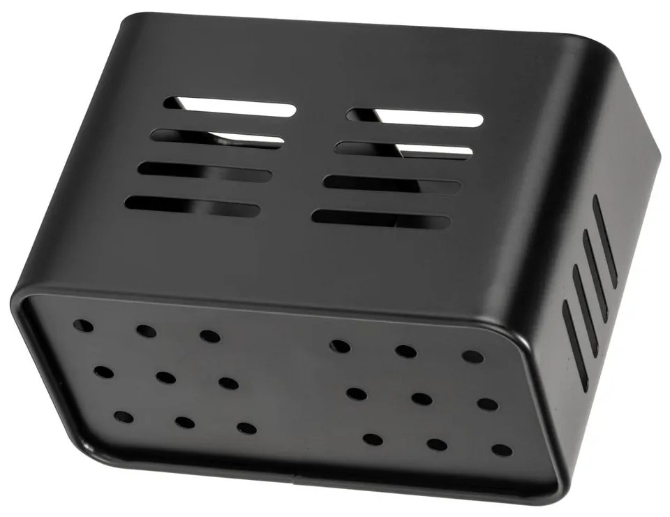 Set de suporturi pentru tacâmuri și șervetele 2 buc. din metal Black Outdoor Kitchen Baco – Wenko