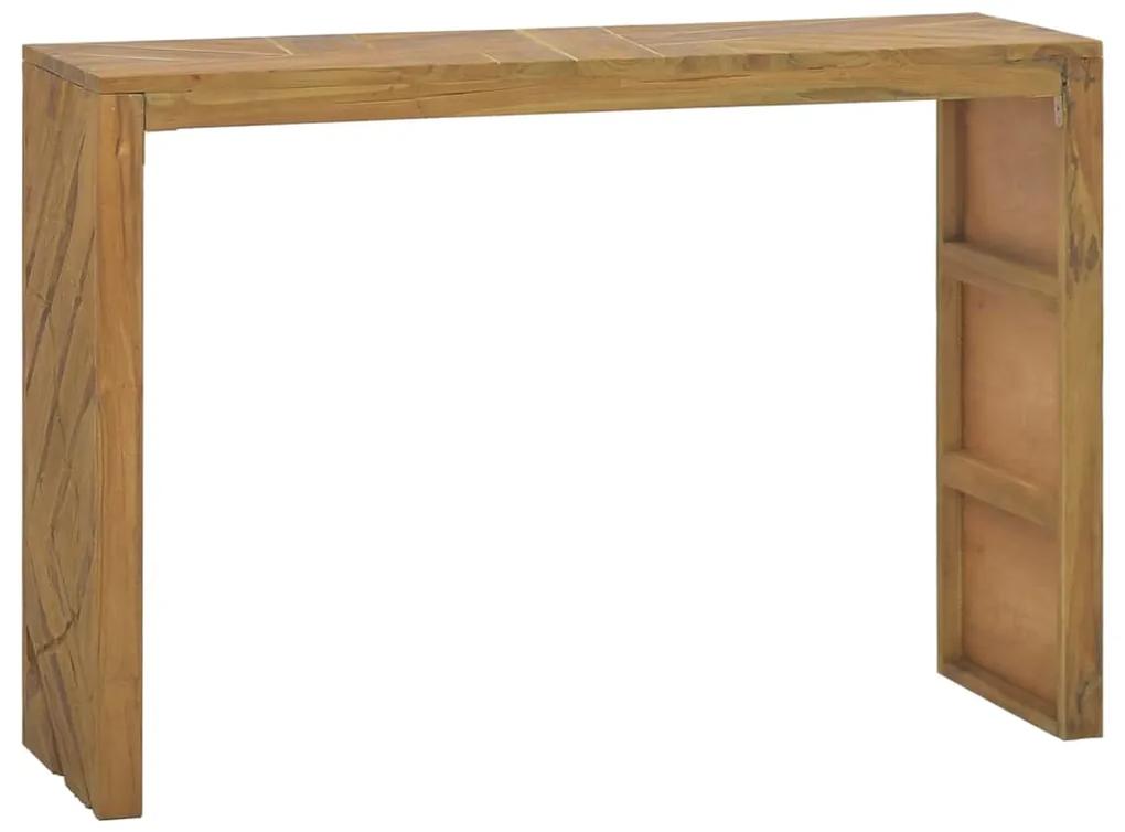 Masa consola, 110x35x75 cm, lemn masiv de tec