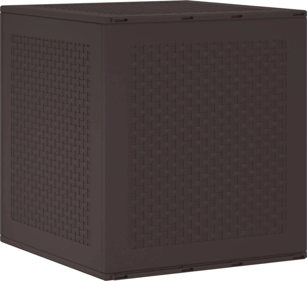 vidaXL Cutie de depozitare Maro 55 x 53 x 57 cm Polipropilenă