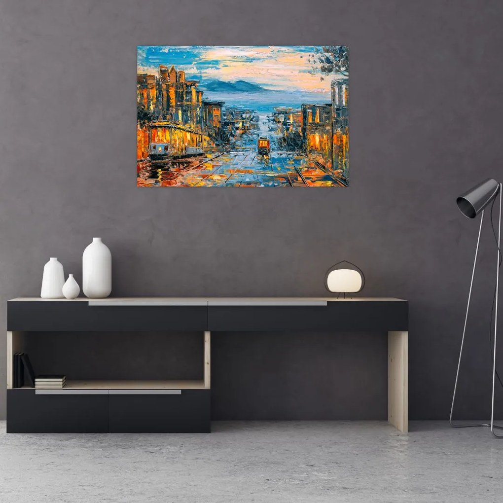 Tablou - Telecabină, San Francisco (90x60 cm)