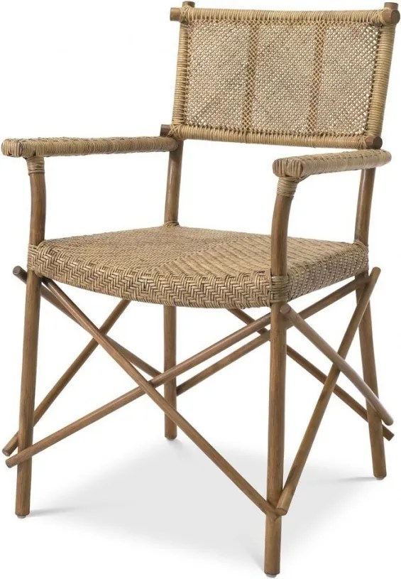 Scaun design clasic din rattan Johor, natur 114647 HZ