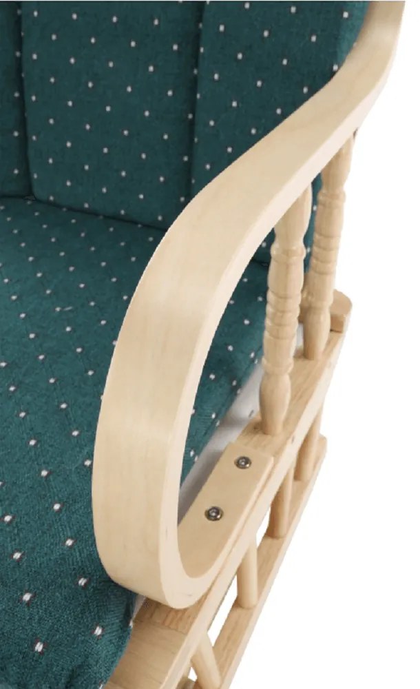 Fotoliu relaxant, material lemn de fag verde, RELAX GLIDER 87107