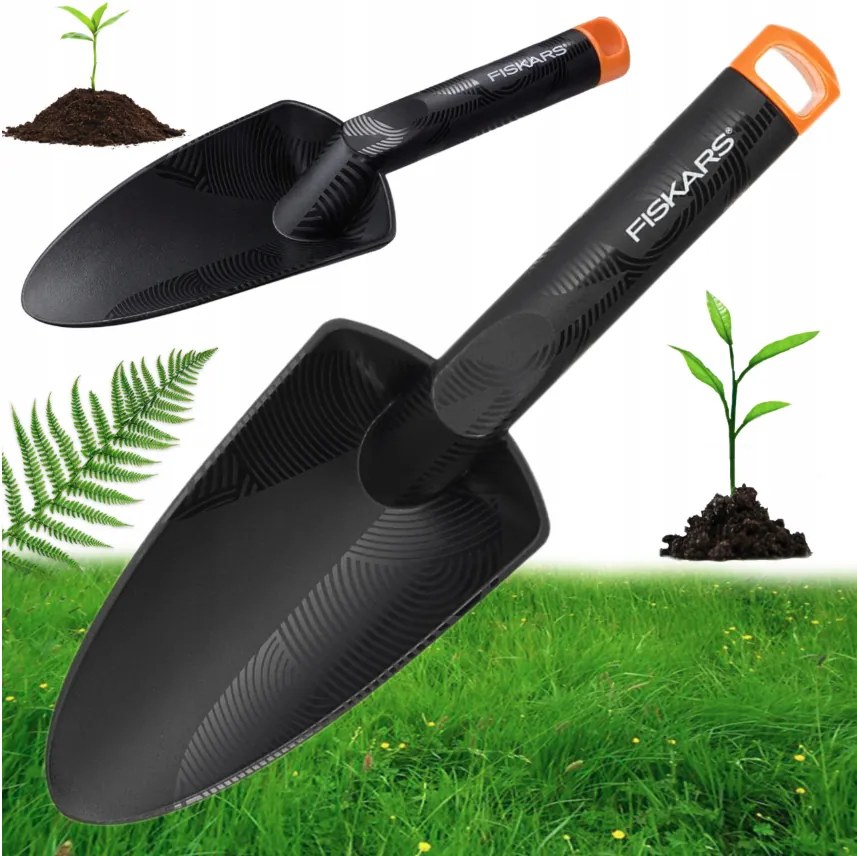 Lopatica pentru plantat FISKARS, neagra