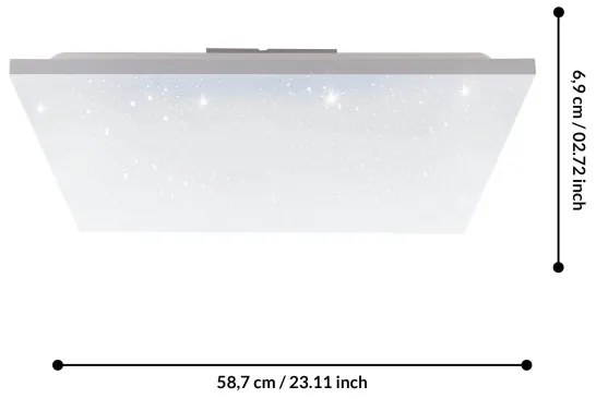 Panou LED aplicat Eglo 75618 CALEMAR-S LED/32W/230V 4000K 60x60 cm