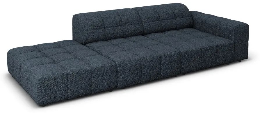 Canapea 3 locuri deschisa pe o parte Chicago chenille L262 cm