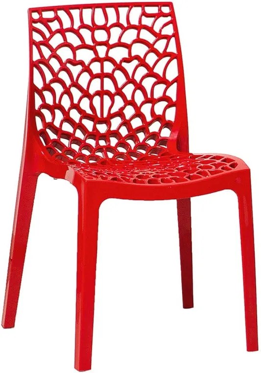 Set 2 scaune Evergreen House Faux, roșu