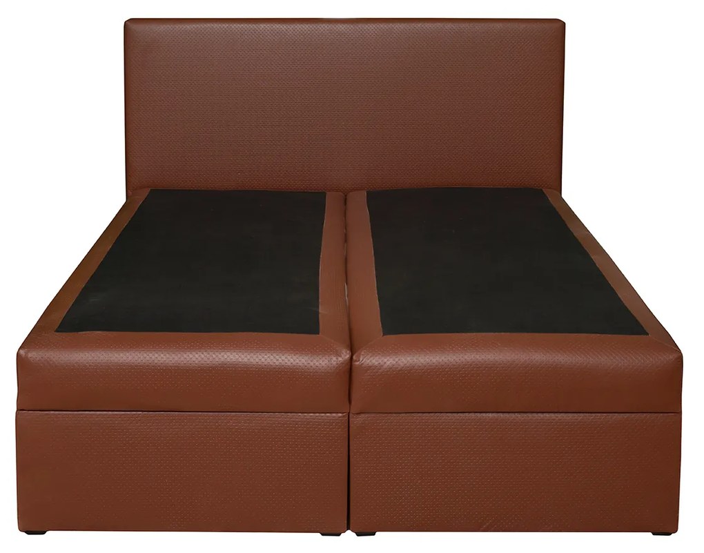 Pat tapitat BOXSPRING VISTA EC, 160x200 cm, cu sezut rabatabil, spatiu depozitare
