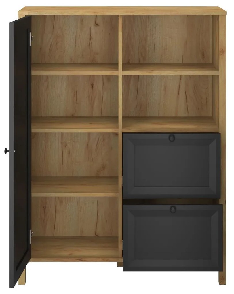 Raft Bruselas (stejar craft auriu + negru) . 1116780