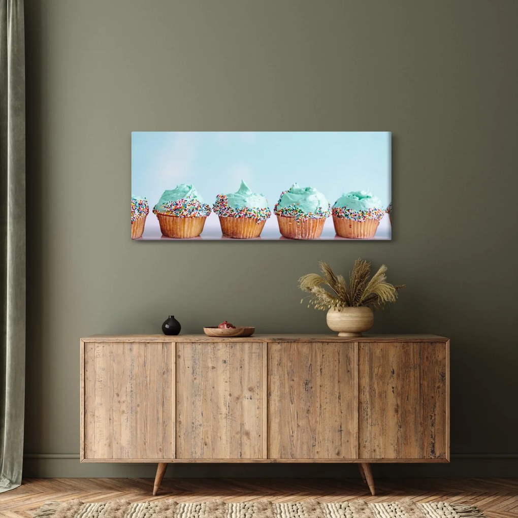 Tablou cu cupcakes (120x50 cm)