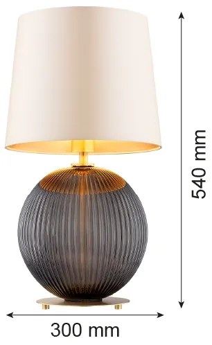 Lampă de masă Argon 8538 HAMILTON 1xE27/15W/230V crem/negru