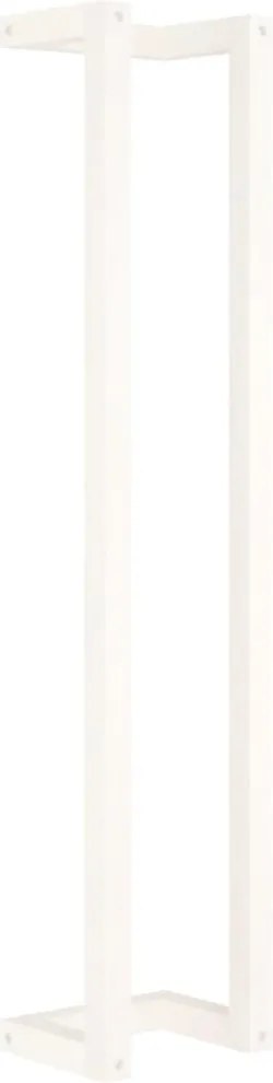 vidaXL Suport pentru prosoape, alb, 23x18x110 cm, lemn masiv de pin